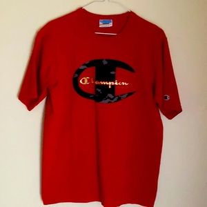 Red Champion Tee